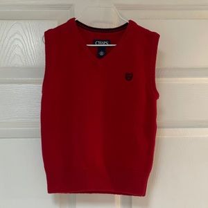 Chaps Red Boys Sweater Vest Size 5